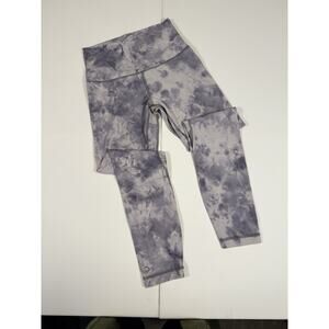 LULULEMON Align Crop Diamond Dye Stargaze Pitch Gray Nulu Size 4